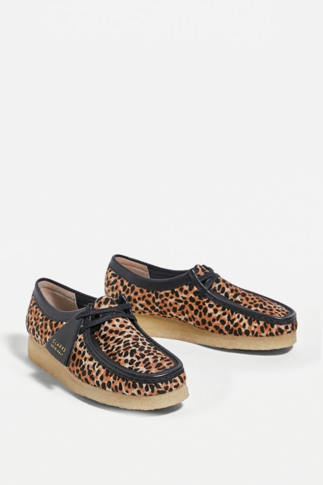 Clarks Originals Leopard Print Wallabee Shoes