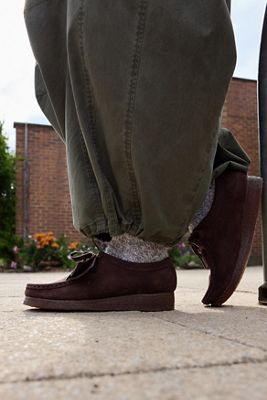 Chaussures Clarks Originals Wallabee en daim marron
