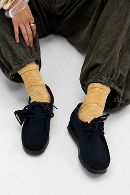 Clarks Originals Schwarze Wildleder Wallabee Schuhe