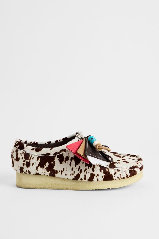 Clarks Originals Braune Kuhfell-Print Wallabee Schuhe #2