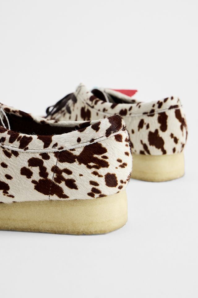 Clarks Originals Braune Kuhfell-Print Wallabee Schuhe #3