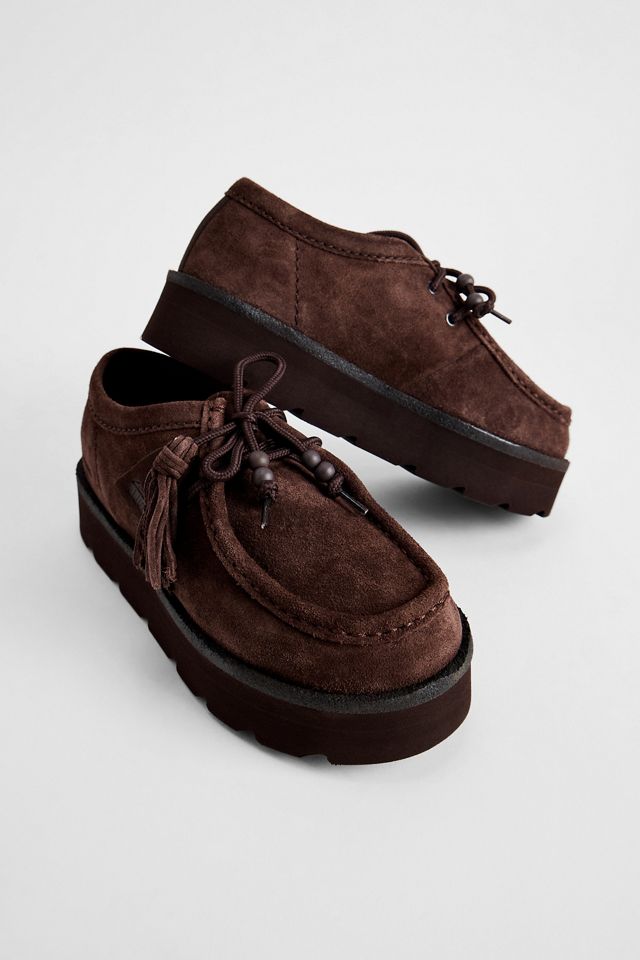 Clarks Originals Schokoladenbraune Wildleder Meare Walla Schuhe #1