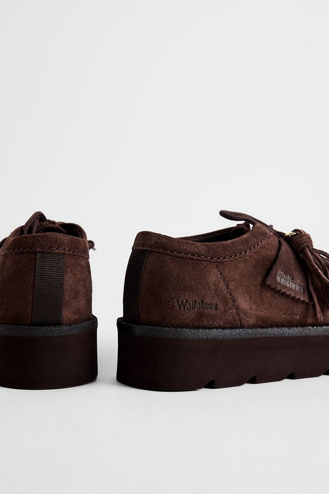 Clarks Originals Schokoladenbraune Wildleder Meare Walla Schuhe #3