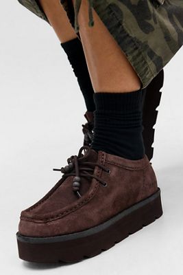 Chaussures Meare Walla en daim marron chocolat Clarks Originals