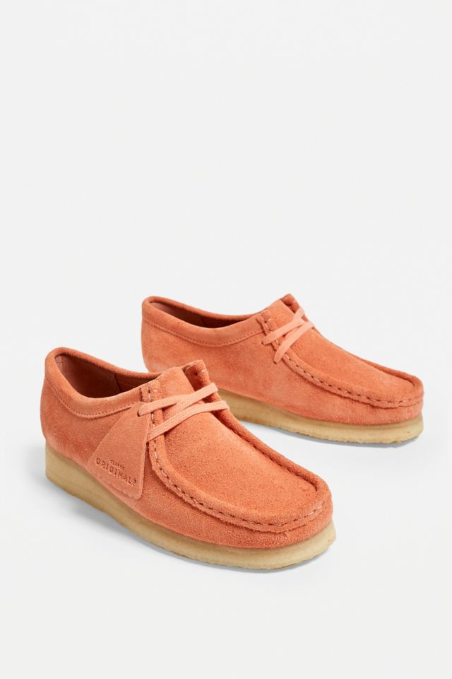 Clarks Wallabee Coral Suede Shoes