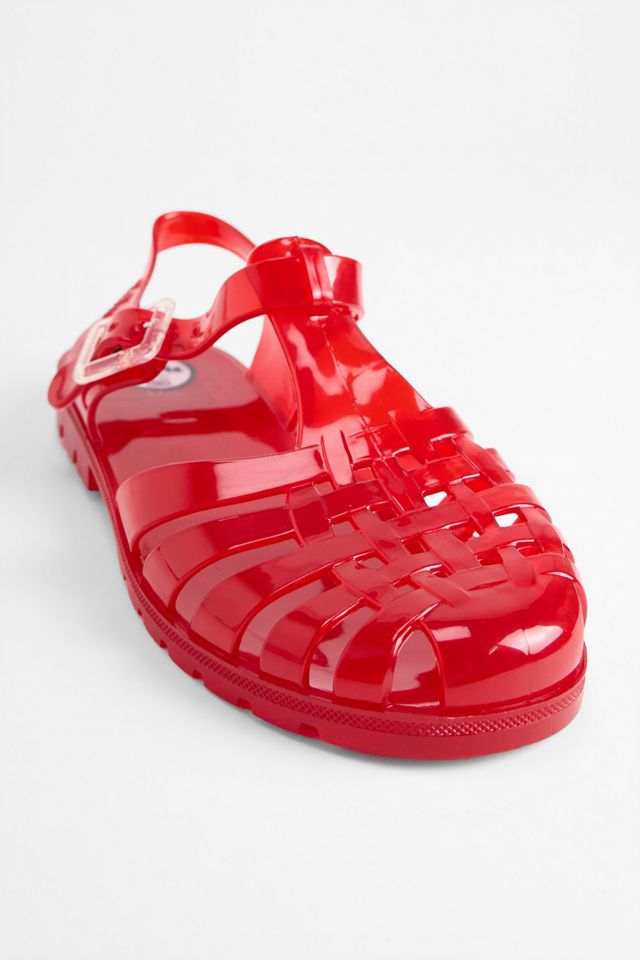 Juju Red Riley Fisherman Jelly Shoes #4