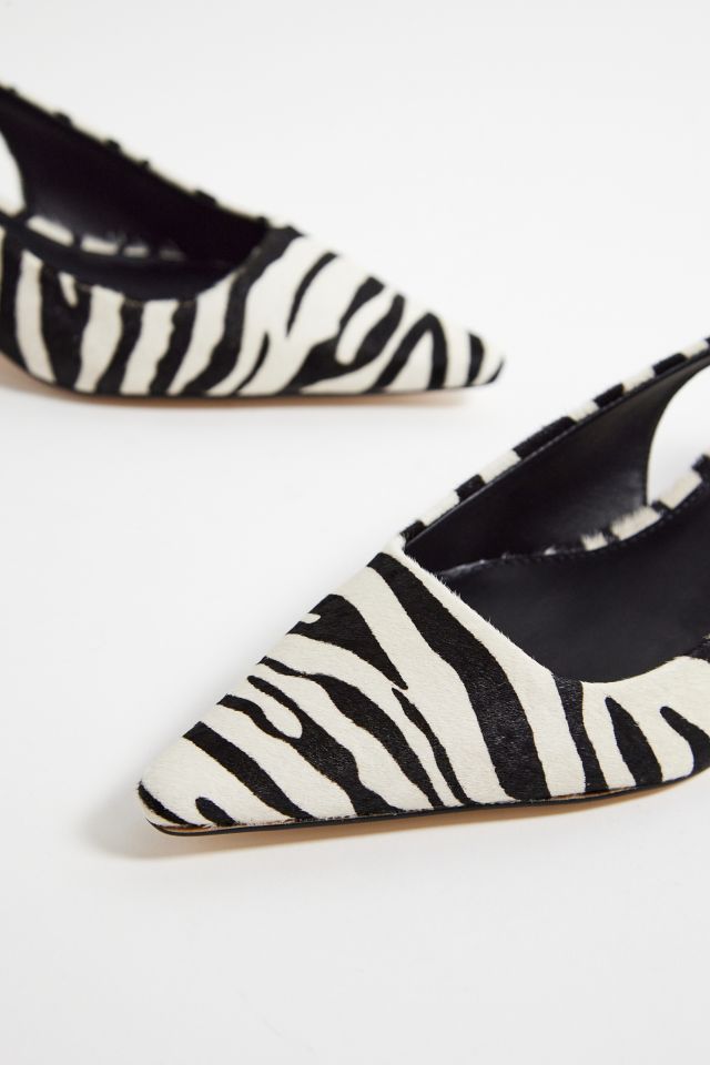 Steve Madden Kari Zebra Print Slingback Heels Urban Outfitters UK