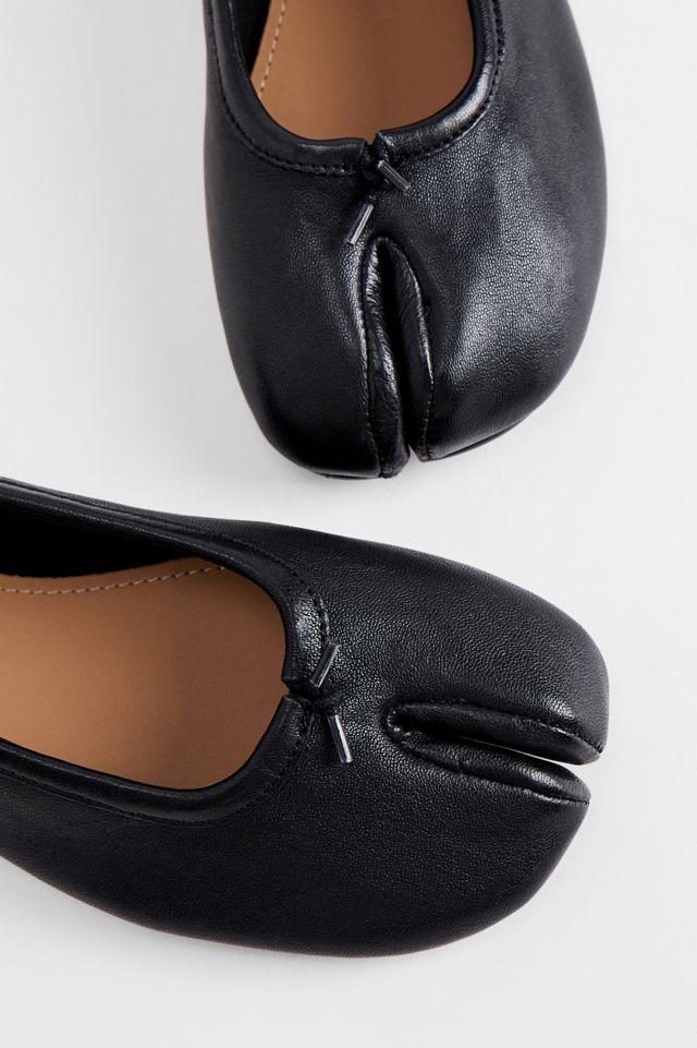 Steve Madden Schwarze Cipher Lederschuhe mit geteilter Zehenkappe #2