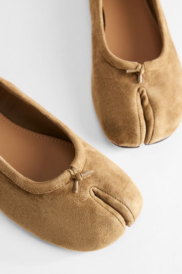 Steve Madden Taupefarbene Cipher Wildlederschuhe mit geteilter Spitze #2