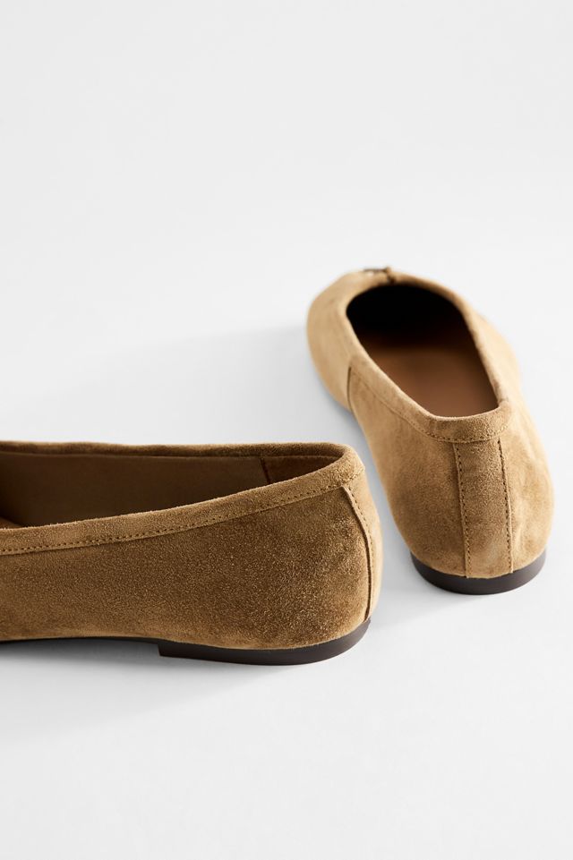 Steve Madden Taupefarbene Cipher Wildlederschuhe mit geteilter Spitze #4