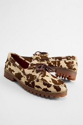 BRONX Kuhfell-Print Sie-nna Bootsschuhe