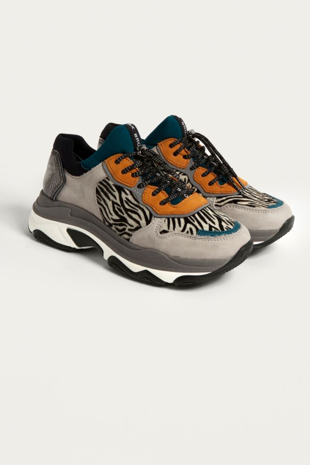 Bronx Baisley Zebra Stripe Leather Chunky | Urban UK