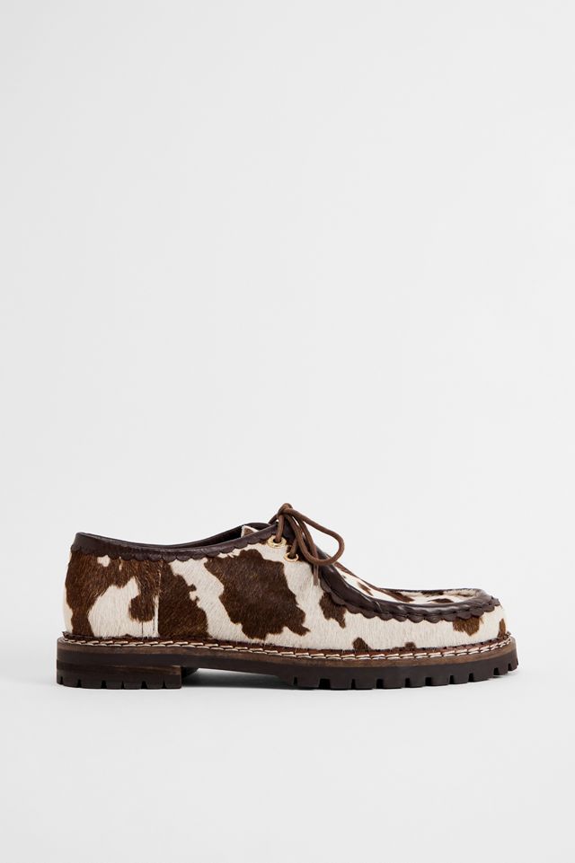 Sandalias GIOSEPPO Para Mujer | Tiras Doradas Y Estampado De Vaca | Piel Negra | Suela De Goma Termoplástica | Plantilla Acolchada De Látex