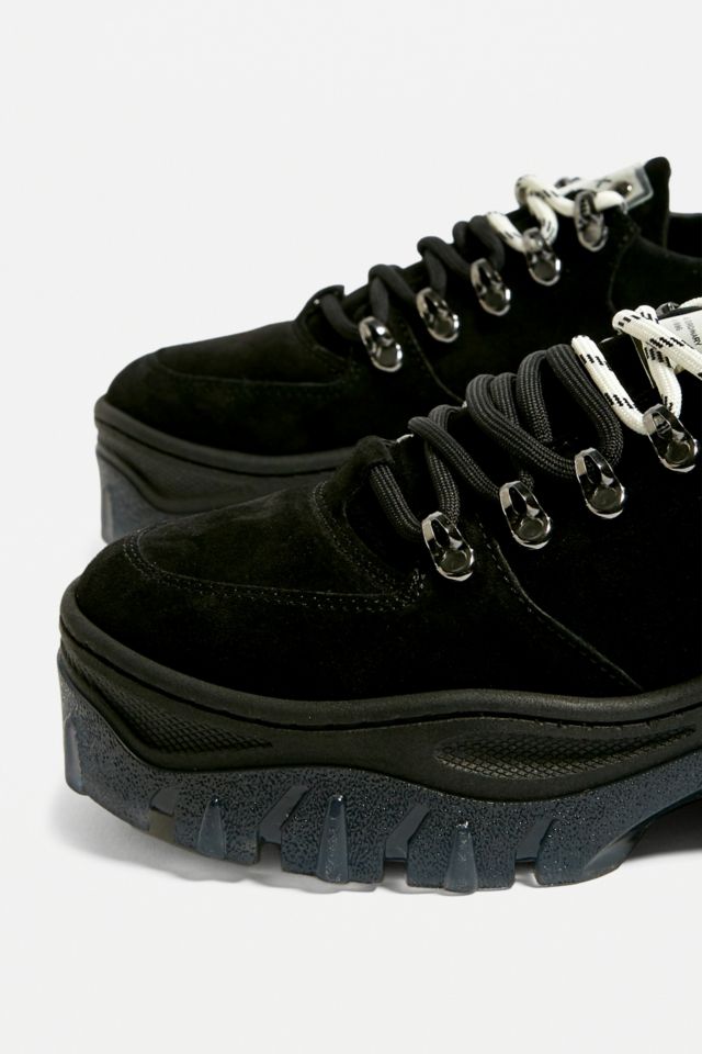 Bronx black suede store chunky sole trainers