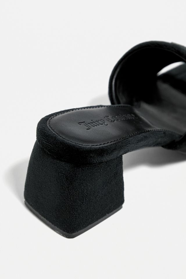 Juicy Couture Black Tilly Velour Mules #4