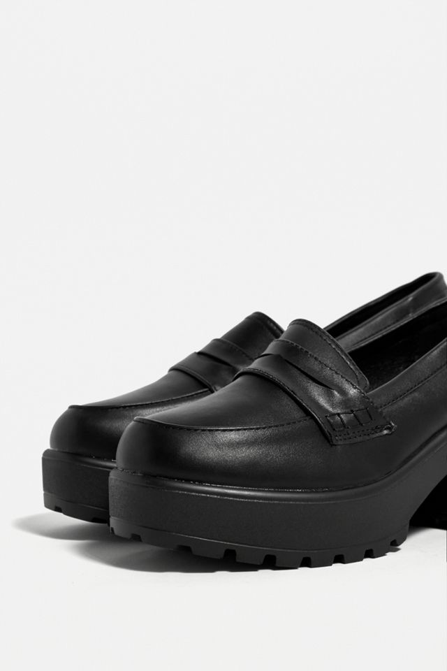 KOI - Mocassins à talon imitation cuir Vigo noirs #2