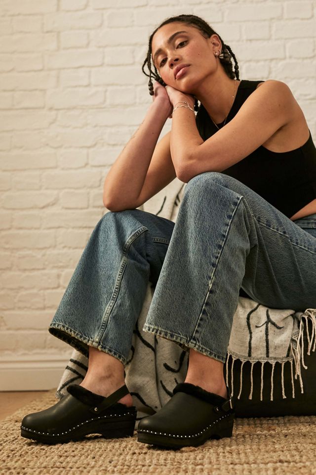 Troentorp - Sabots doublé en fourrure noirs #1