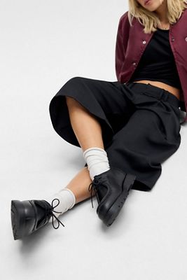 KLEMAN Black Leather Padror Shoes