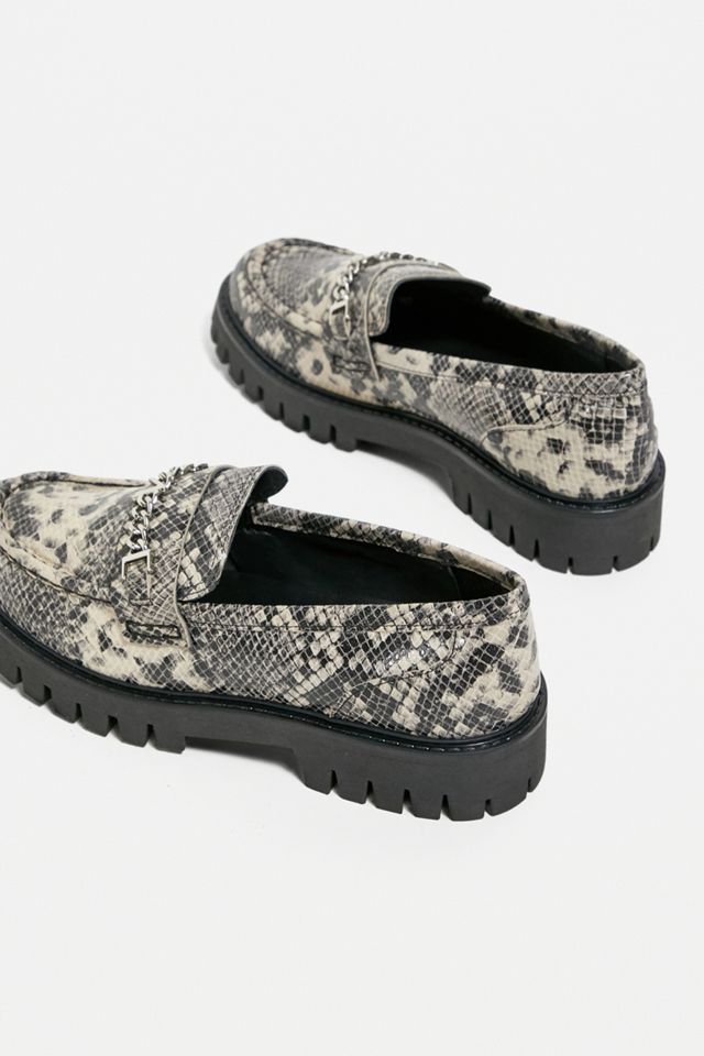 ASRA Snake Print Fiona Loafers #1
