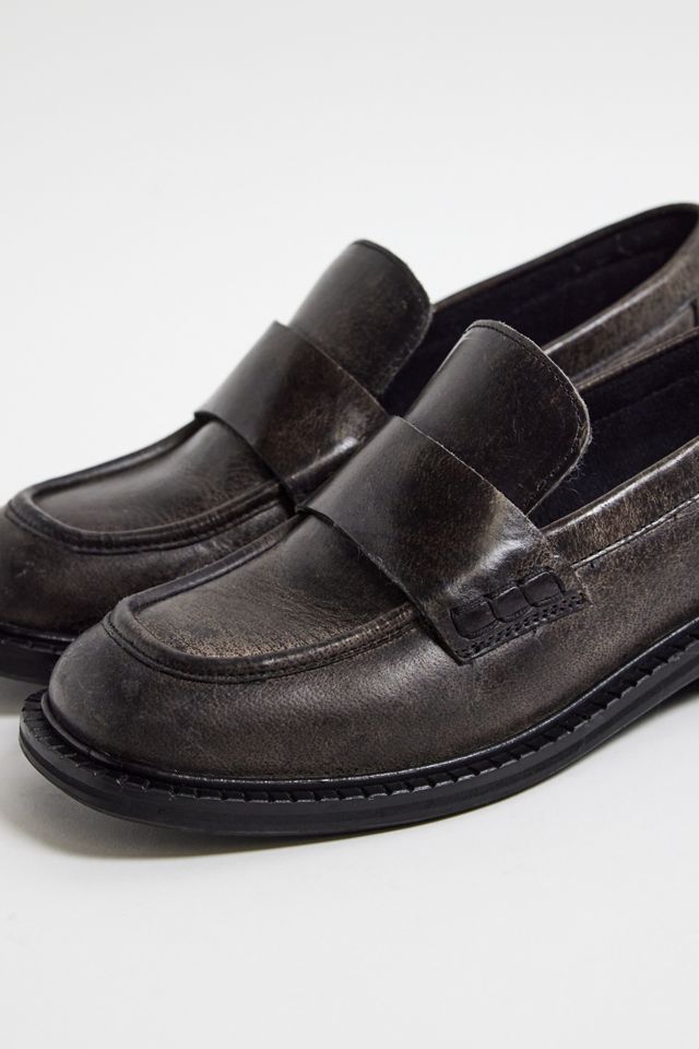 UO Abgenutzte Quadratische Leder Slipper #2