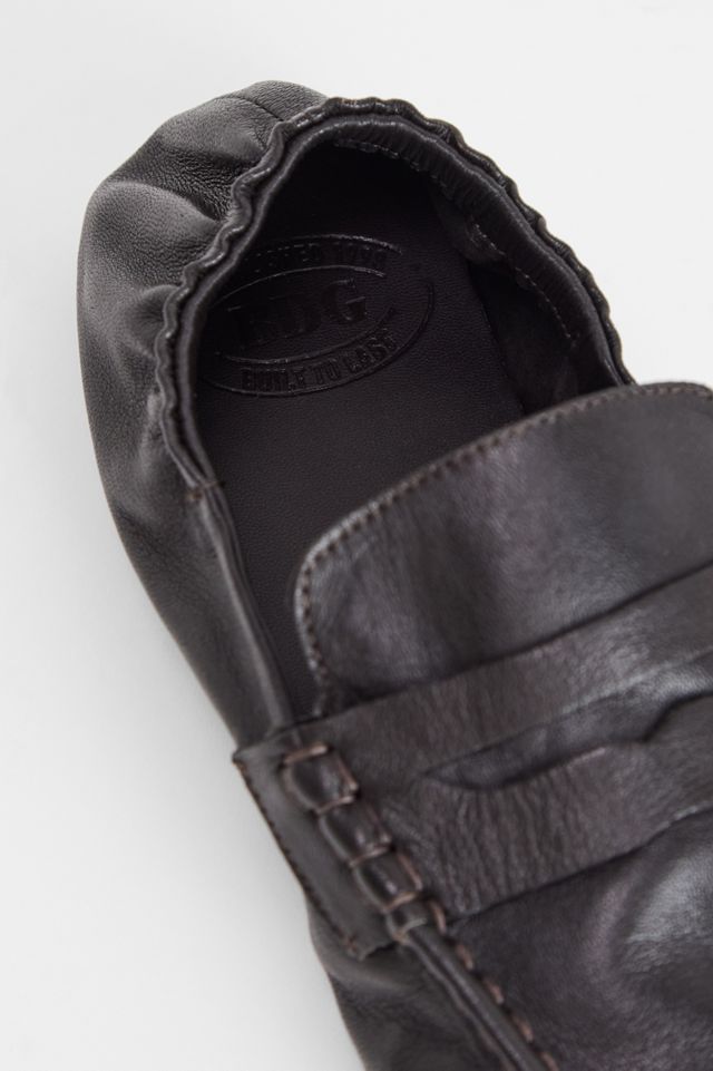 UO Mocasines de Cuero Arrugado Wren Marrones #2