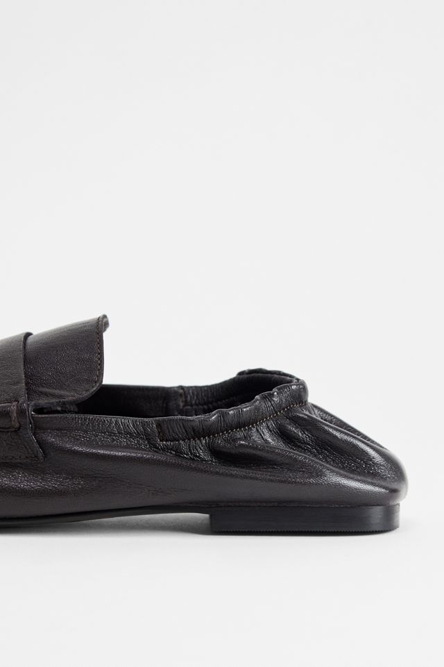 UO Mocasines de Cuero Arrugado Wren Marrones #3