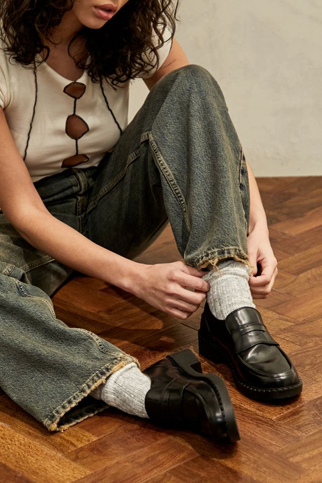 UO Drew Black 90s Loafers  #1