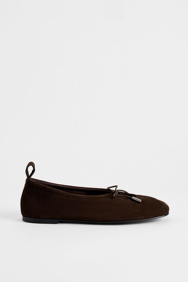 Scarpe da Ballerina in Camoscio Rosalind Marroni ALOHAS #1