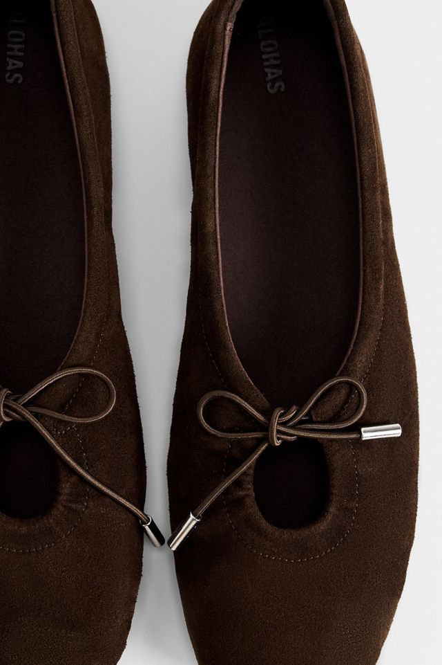 Scarpe da Ballerina in Camoscio Rosalind Marroni ALOHAS #2