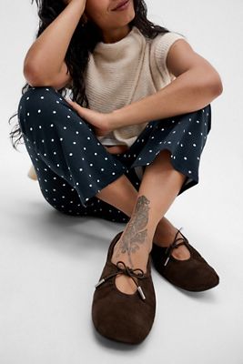 Scarpe da Ballerina in Camoscio Rosalind Marroni ALOHAS