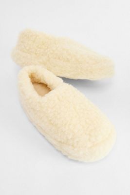 Yoko Beige Wollhausschuhe