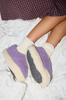 Pantofole Yoko in Lana Lilla