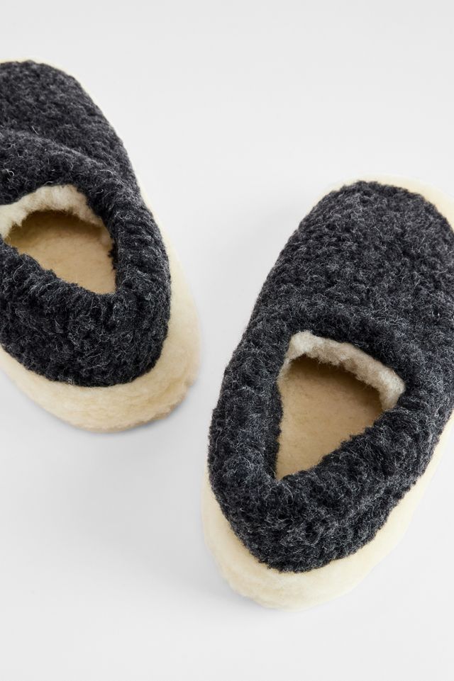 Pantuflas Yoko de Lana Negra #3