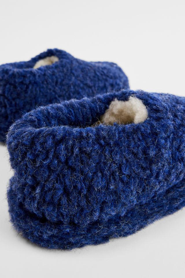 Pantuflas Yoko de Lana Azul Marino #2