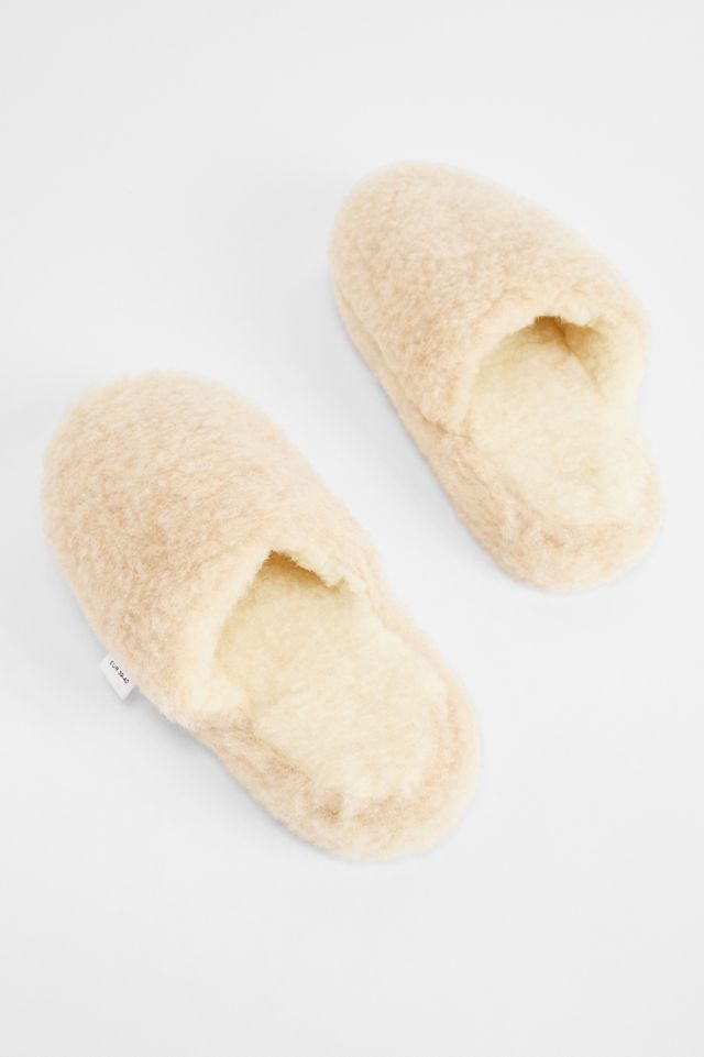 Yoko Beige Wool Slippers #3
