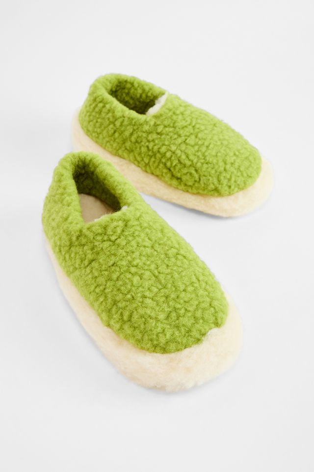 Pantofole Yoko in Lana Verde #1