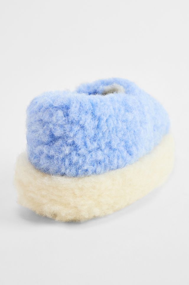 Yoko Blue Wool Slippers #3