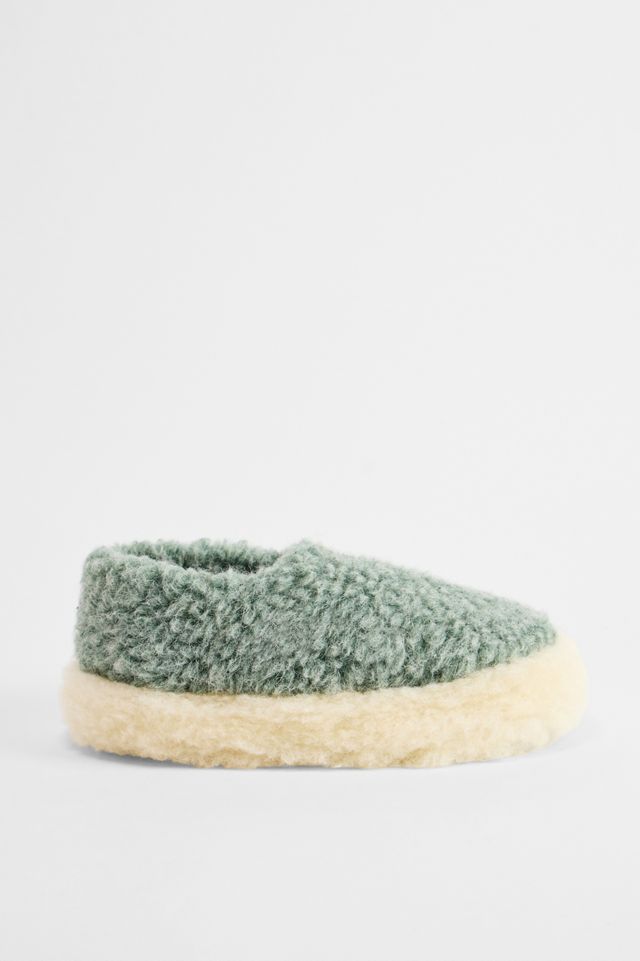 Yoko Wool Green Full Slippers #1