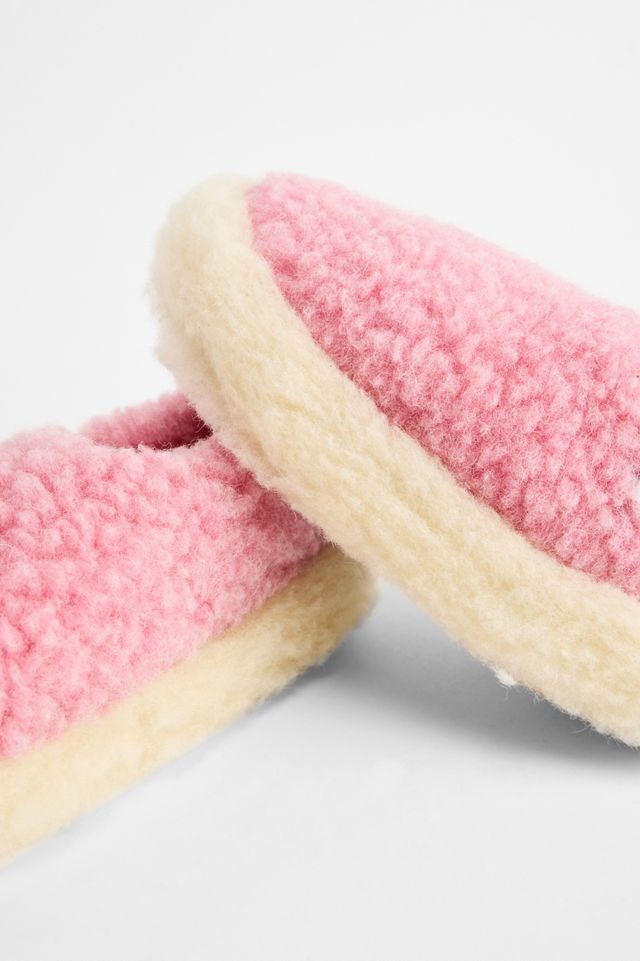 Yoko Wool Rosa Vollständige Hausschuhe #2