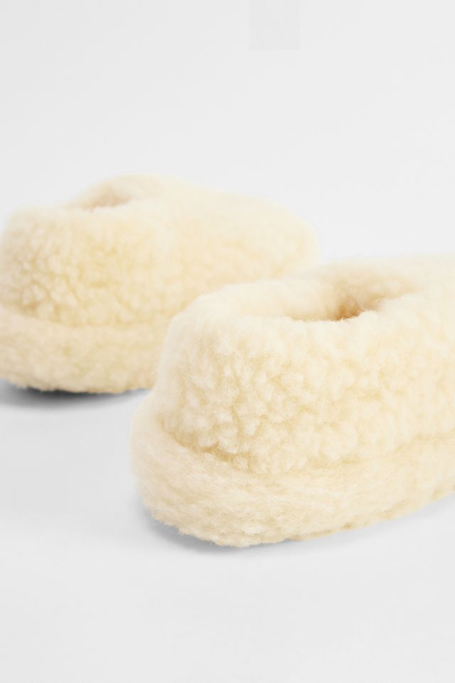 Yoko Wool Creme Vollständige Hausschuhe #2