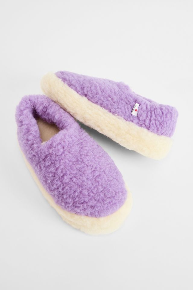 Yoko Wool Lilac Full Slippers #1