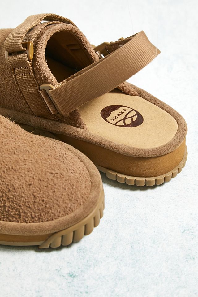 SHAKA – Wildleder-Clogs „Snug" in Hellbraun #4