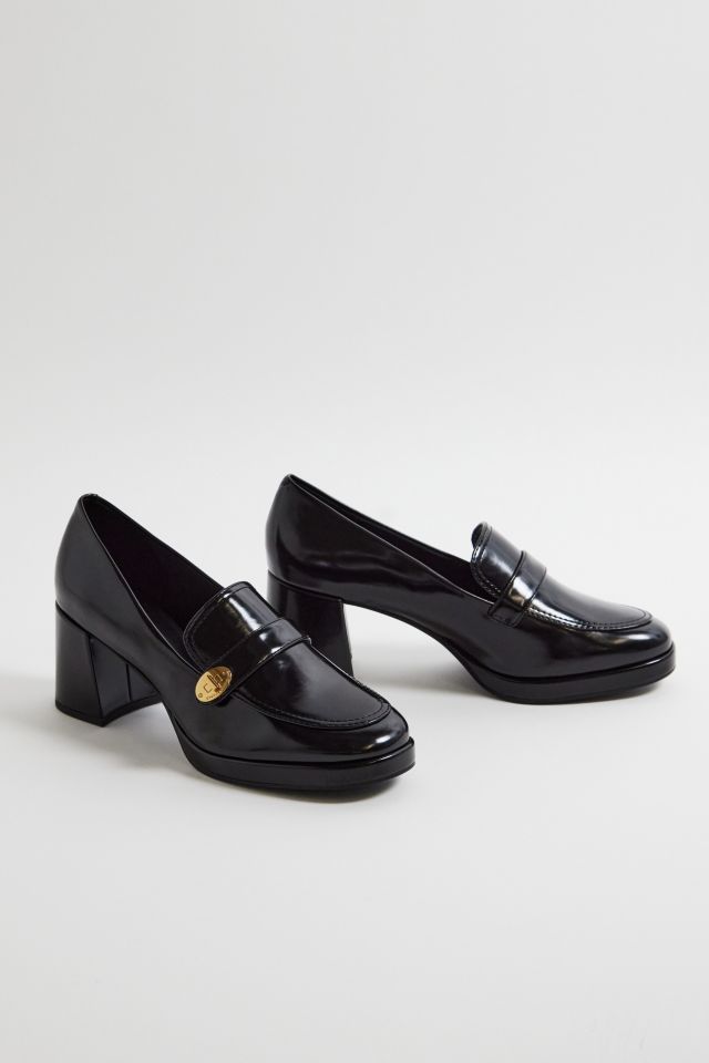 Charles & Keith Black Metallic Accent Loafer Pumps | Urban Outfitters UK