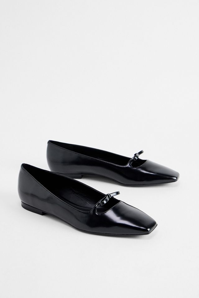 Charles & Keith Black Bow Ballerina Shoes #1