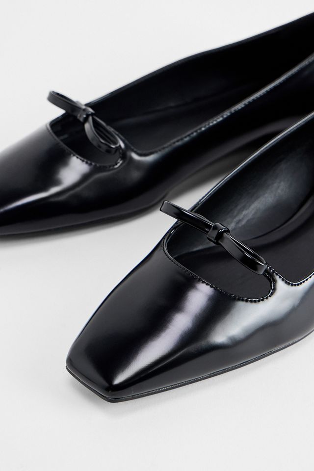 Charles & Keith Black Bow Ballerina Shoes #3