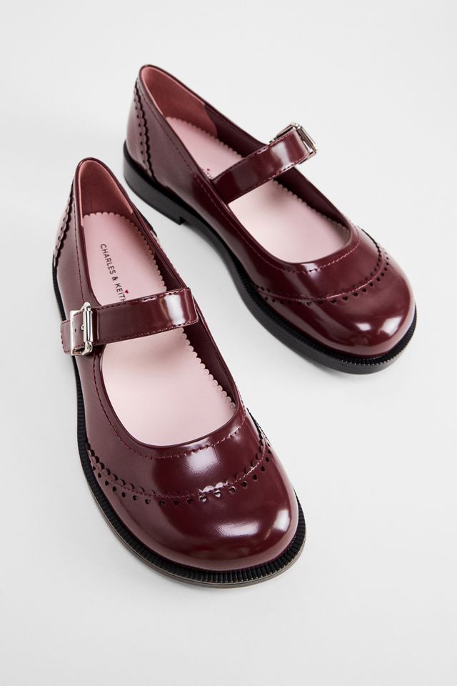 Scarpe Mary Jane Brogue Bordeaux Charles & Keith #1
