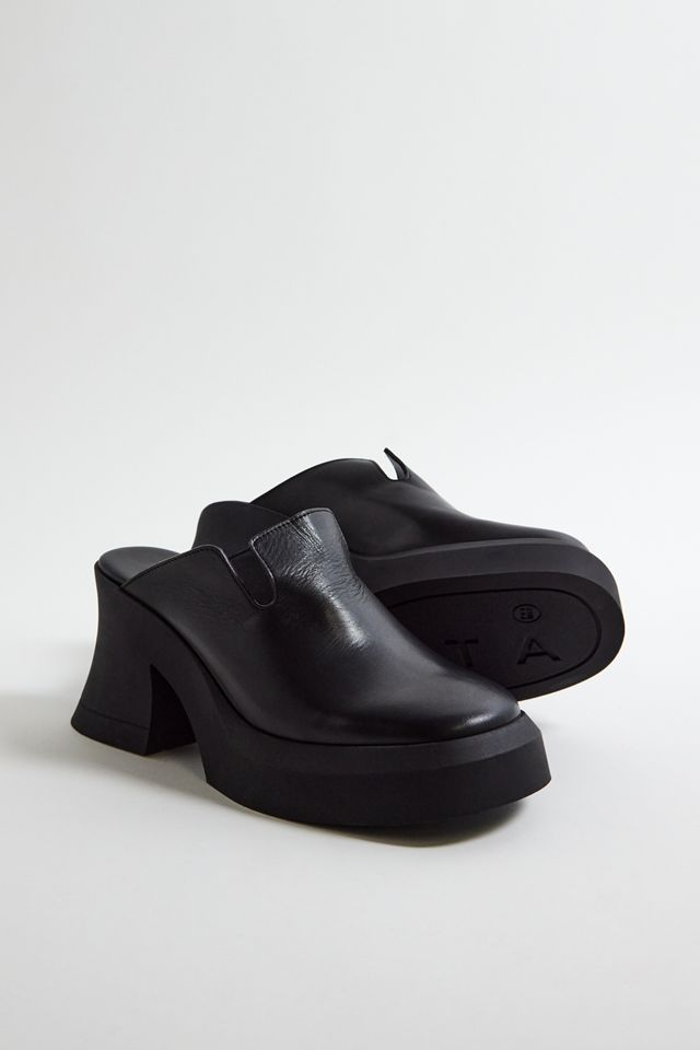 E8 By Miista Otavia Black Mules #1