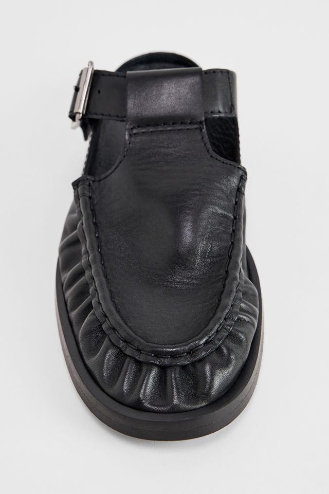 Miista Black Gianna Buckled Mules #4