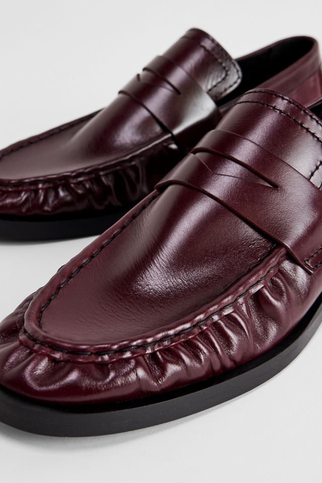 Miista Burgundy Zita Loafers #3