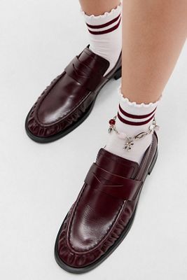 Miista Burgundy Zita Loafers